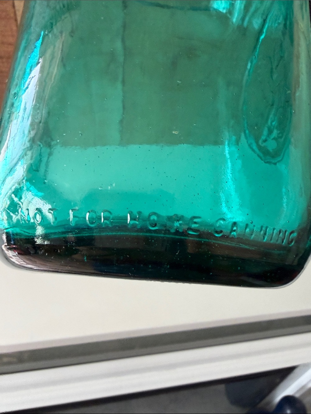Ball Bicentennial Americana Aqua Glass Mason Jar with Wire Bail NO LID - Picture 5 of 8